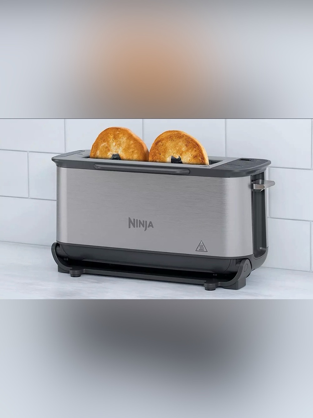 Ninja flip 2-in-1 Toaster,Compact Snack Maker,Stainless Steel